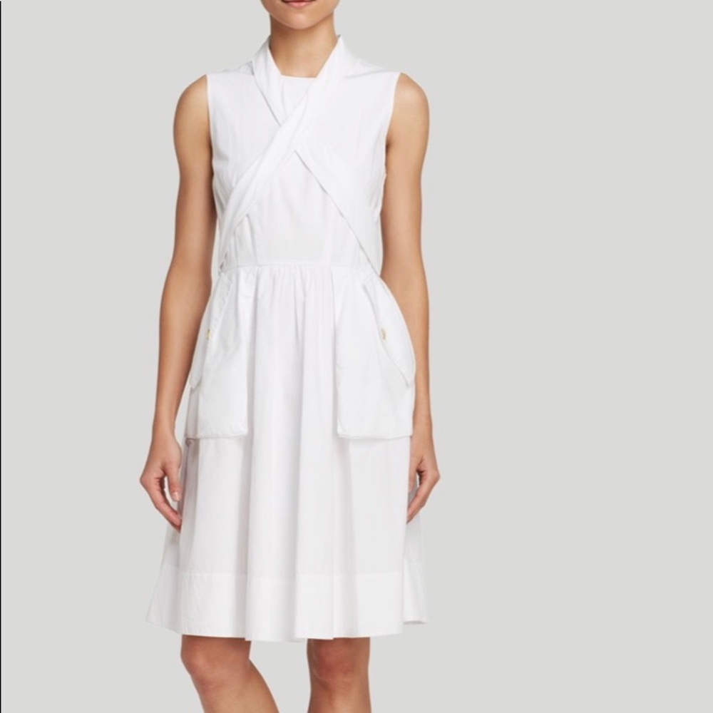 Marc by Marc Jacobs White Hailee Poplin Dress